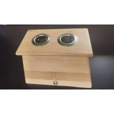#2924 Bamboo Two-Hole moxibustion Box
