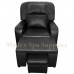 A01 Black PVC Leather Massage Sofa Motorized