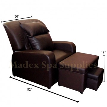 A01 Dark Brown PVC Leather Massage Sofa Motorized