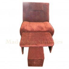 A02-001 Maroon Fabric Massage Sofa