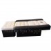 A03 Black and White PVC Leather Massage Sofa
