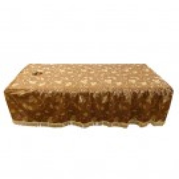27013 Table Cover (Golden Floral Pattern with Face Hole)