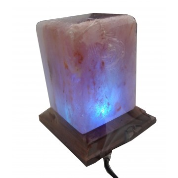 DLA46 Cube Crystal Himalayan Rock Salt Lamp 