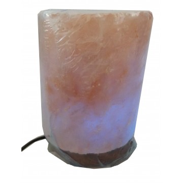 DLA47  Cylinder Crystal Himalayan Rock Salt Lamp 