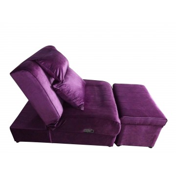 A02 - 004 Purple Flannelette Massage Sofa