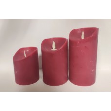 #2907 L.E.D Wax Candles Real Moving Flame