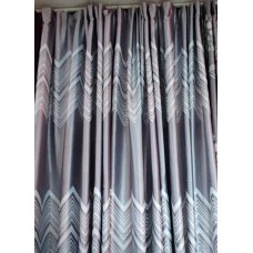 #31-600 Light Purple  Wave Fabric Curtain