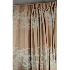 #31-602 Light Gold Wave Fabric Curtain