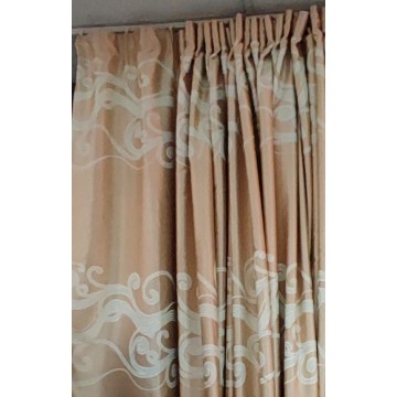 #31-602 Light Gold Wave Fabric Curtain